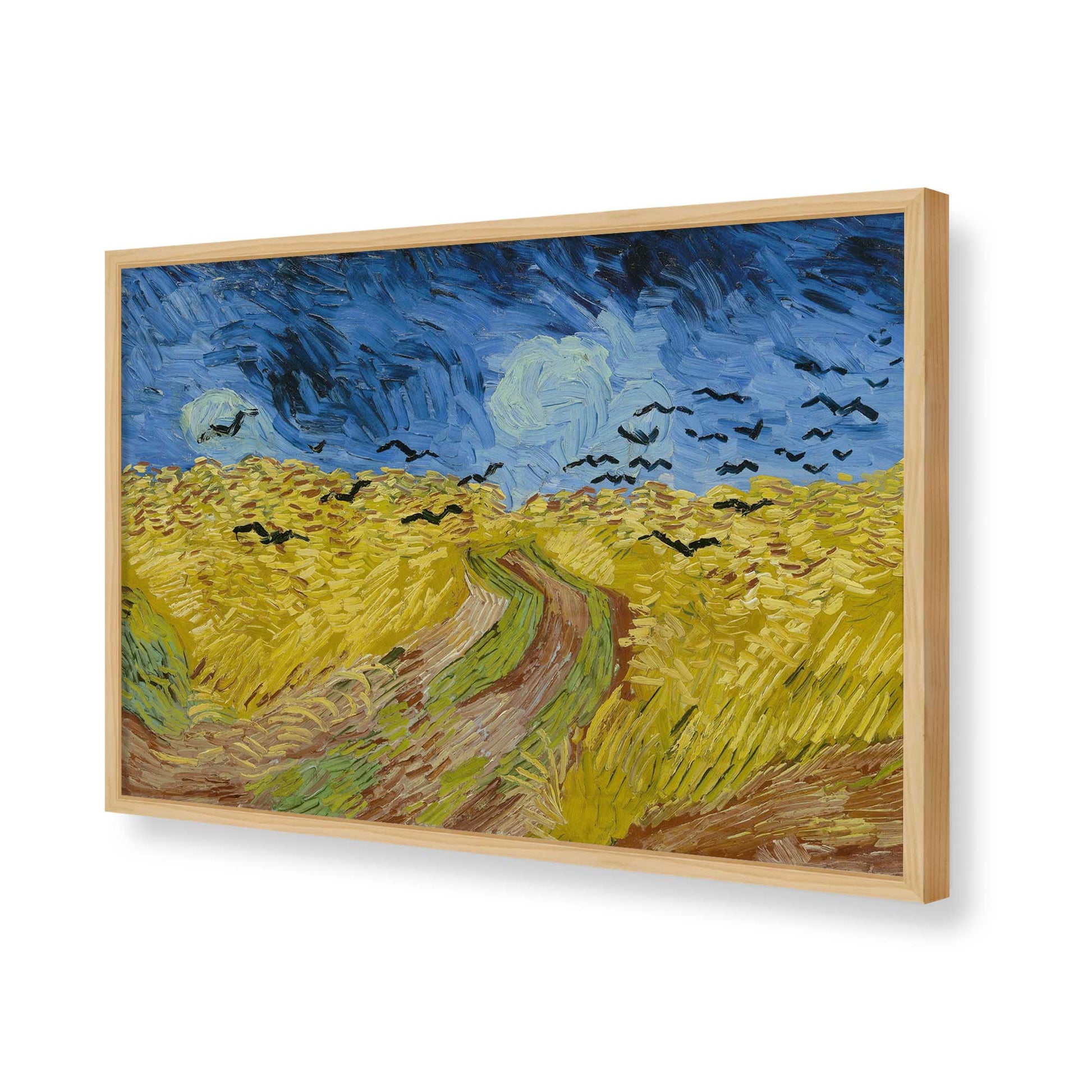 [Color:American Maple], Picture of art in a American Maple frame of the corner