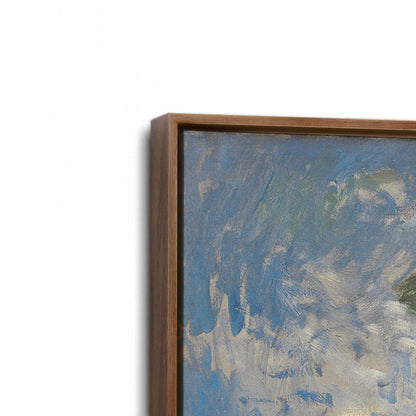 [Color:Walnut], Picture of art in a Walnut frame at an angle
