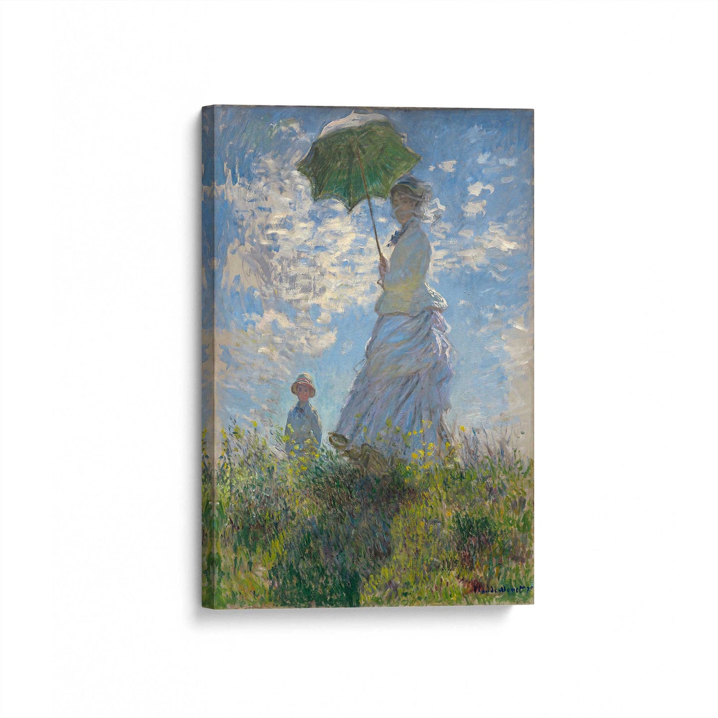 [Color:Stretched Canvas], Picture of art at an angle