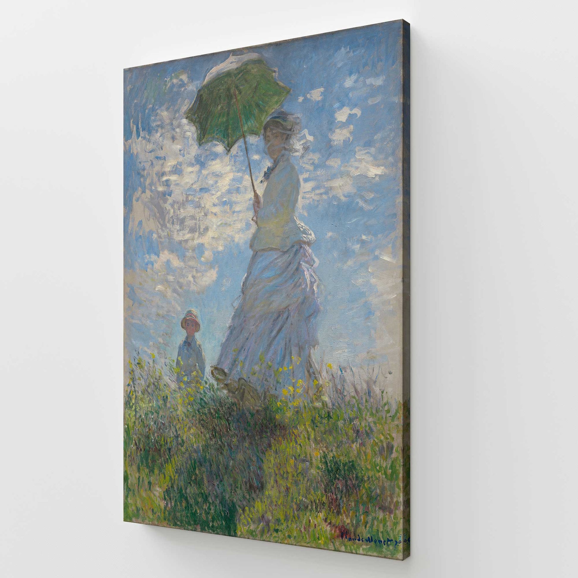 [Color:Stretched Canvas], Picture of art at an angle