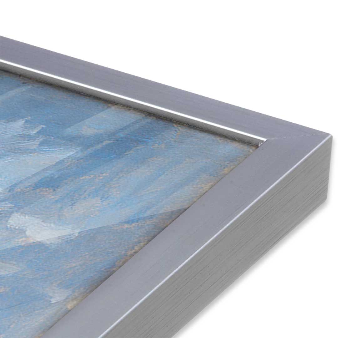 [Color:Polished Chrome], Picture of art in a Polished Chrome frame at an angle