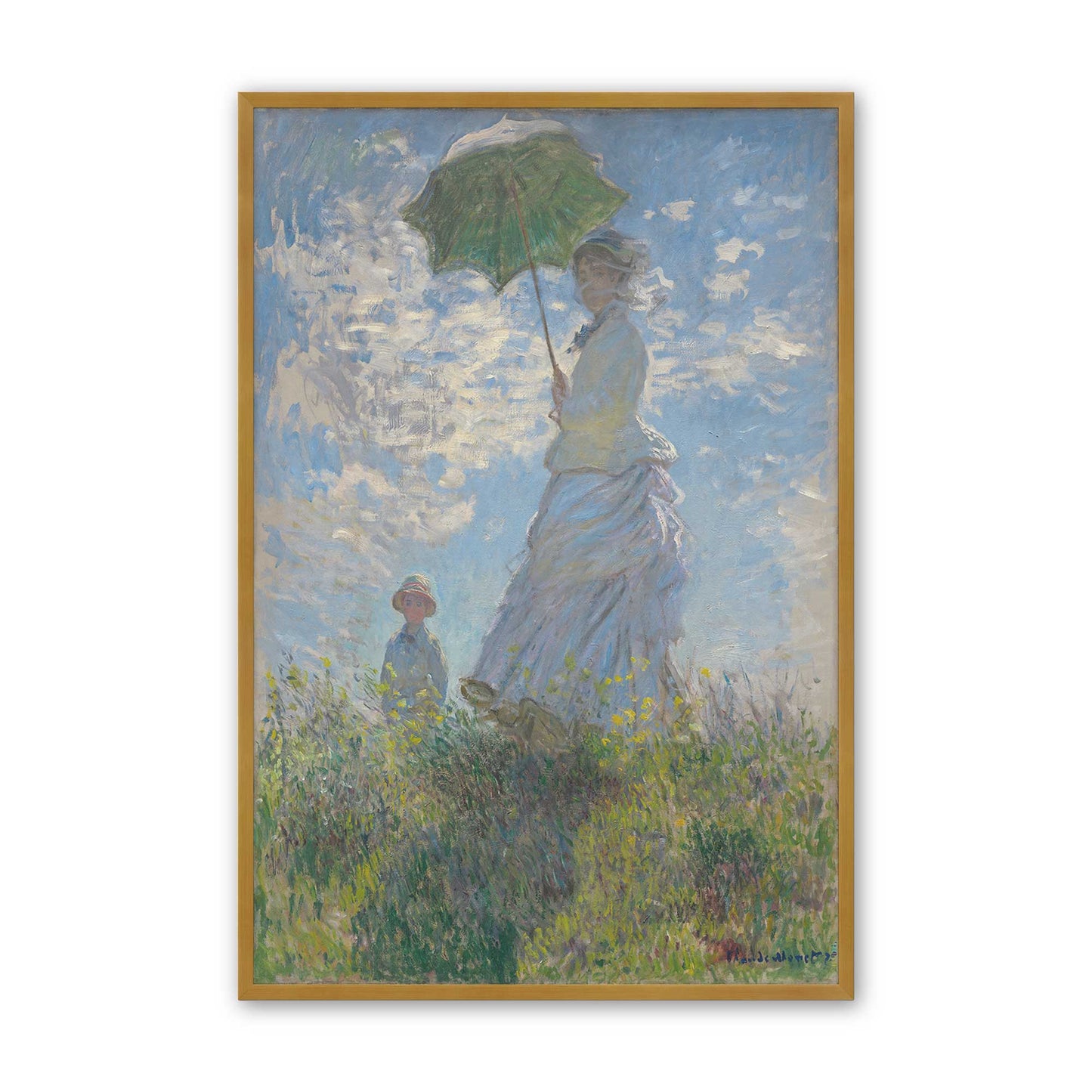 [Color:Polished Gold], Picture of art in a Polished Gold frame