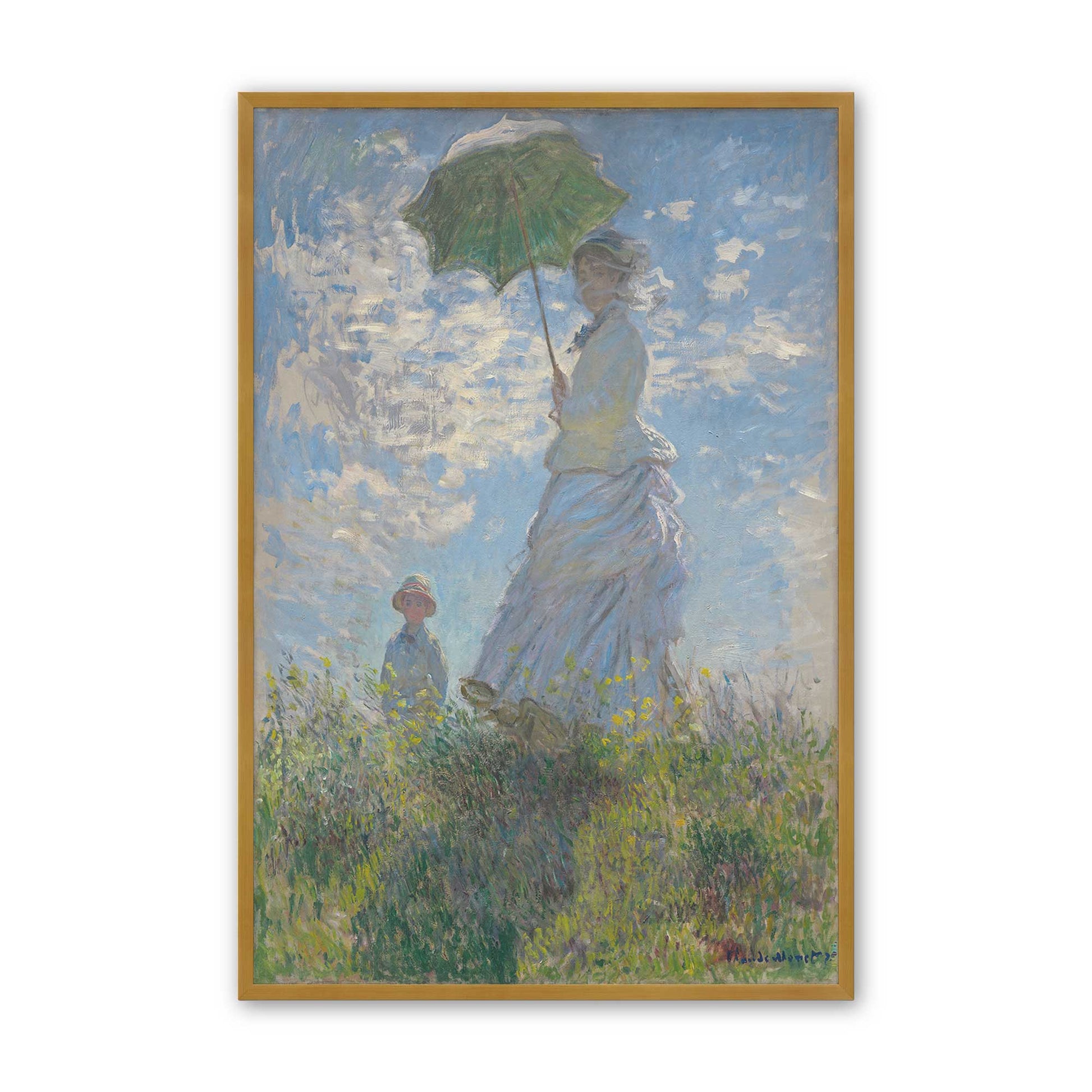 [Color:Polished Gold], Picture of art in a Polished Gold frame