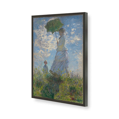 [Color:Satin Black], Picture of art in a Satin Black frame of the corner