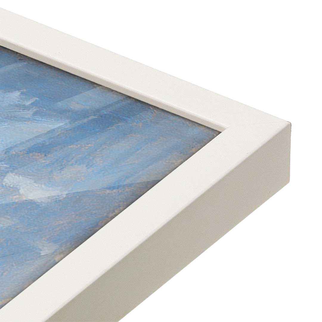 [Color:Opaque White], Picture of art in a Opaque White frame at an angle