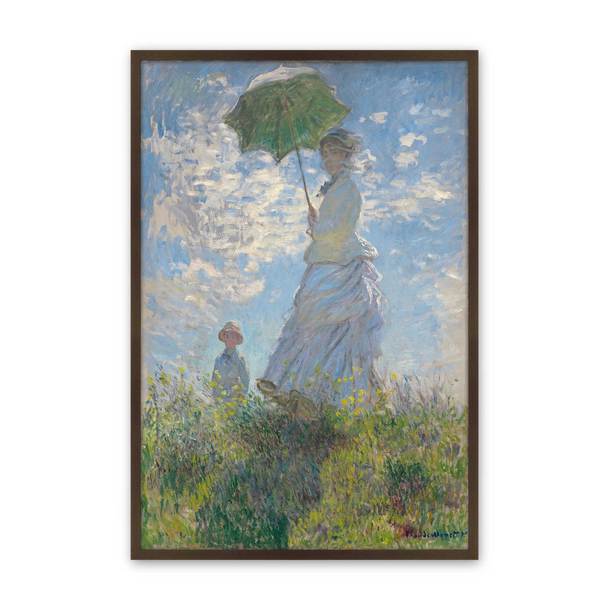 [Color:Brown], Picture of art in a Brown frame