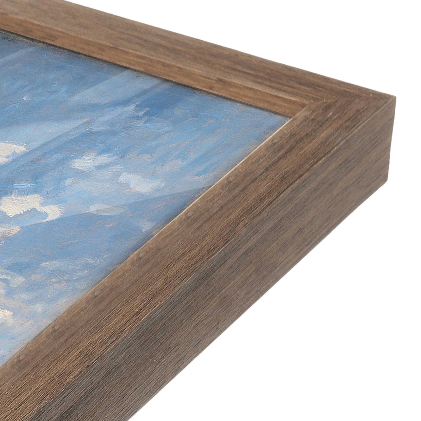 [Color:Walnut], Picture of art in a Walnut frame at an angle