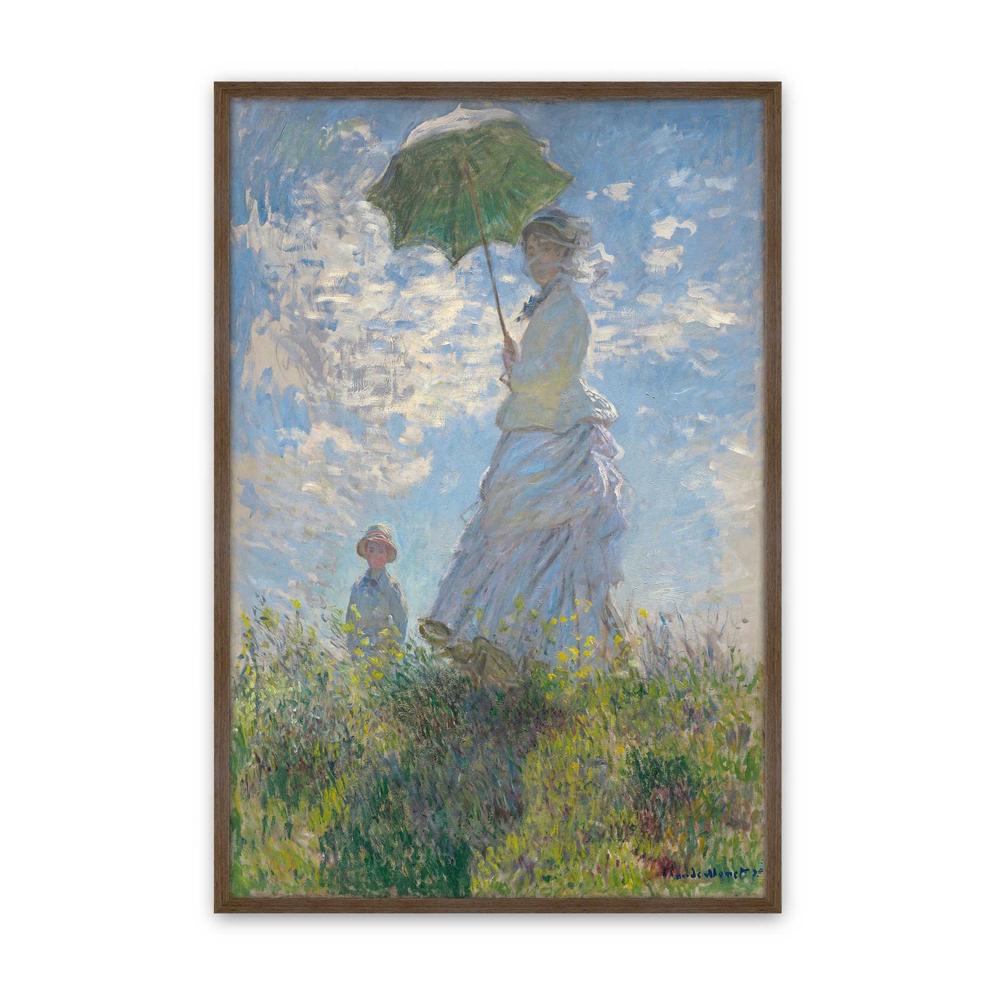 [Color:Walnut], Picture of art in a Walnut frame