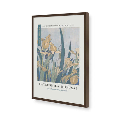 [Color:Brown], Picture of art in a Brown frame of the corner