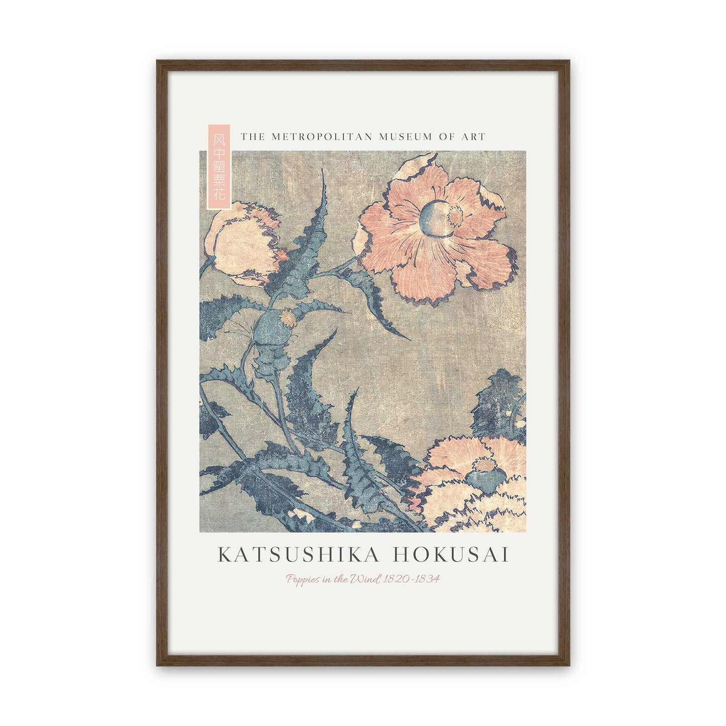 [Color:Walnut], Picture of art in a Walnut frame