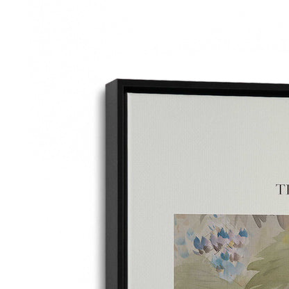 [Color:Satin Black], Picture of art in a Satin Black frame at an angle