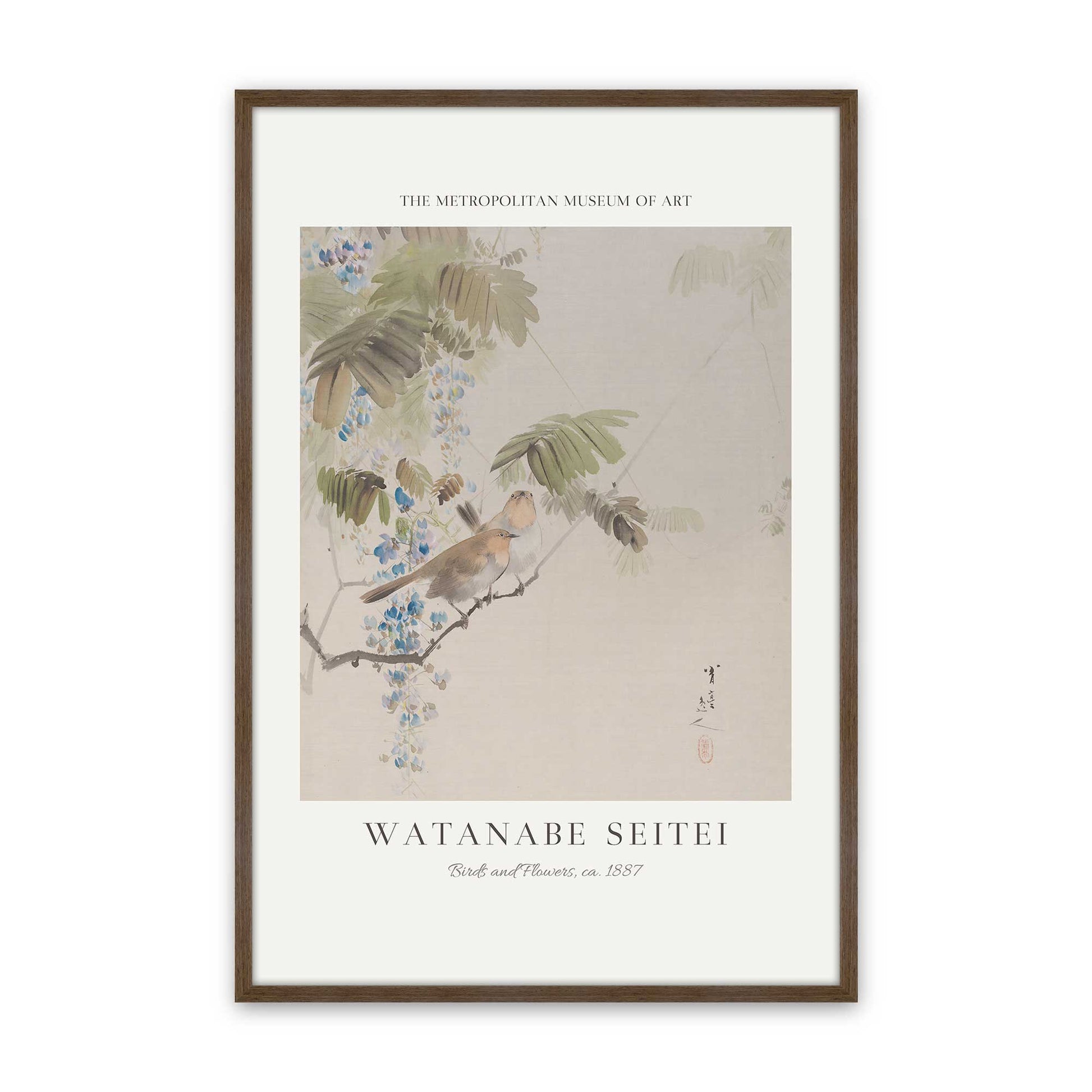 [Color:Walnut], Picture of art in a Walnut frame
