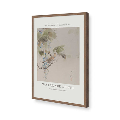 [Color:Walnut], Picture of art in a Walnut frame of the corner