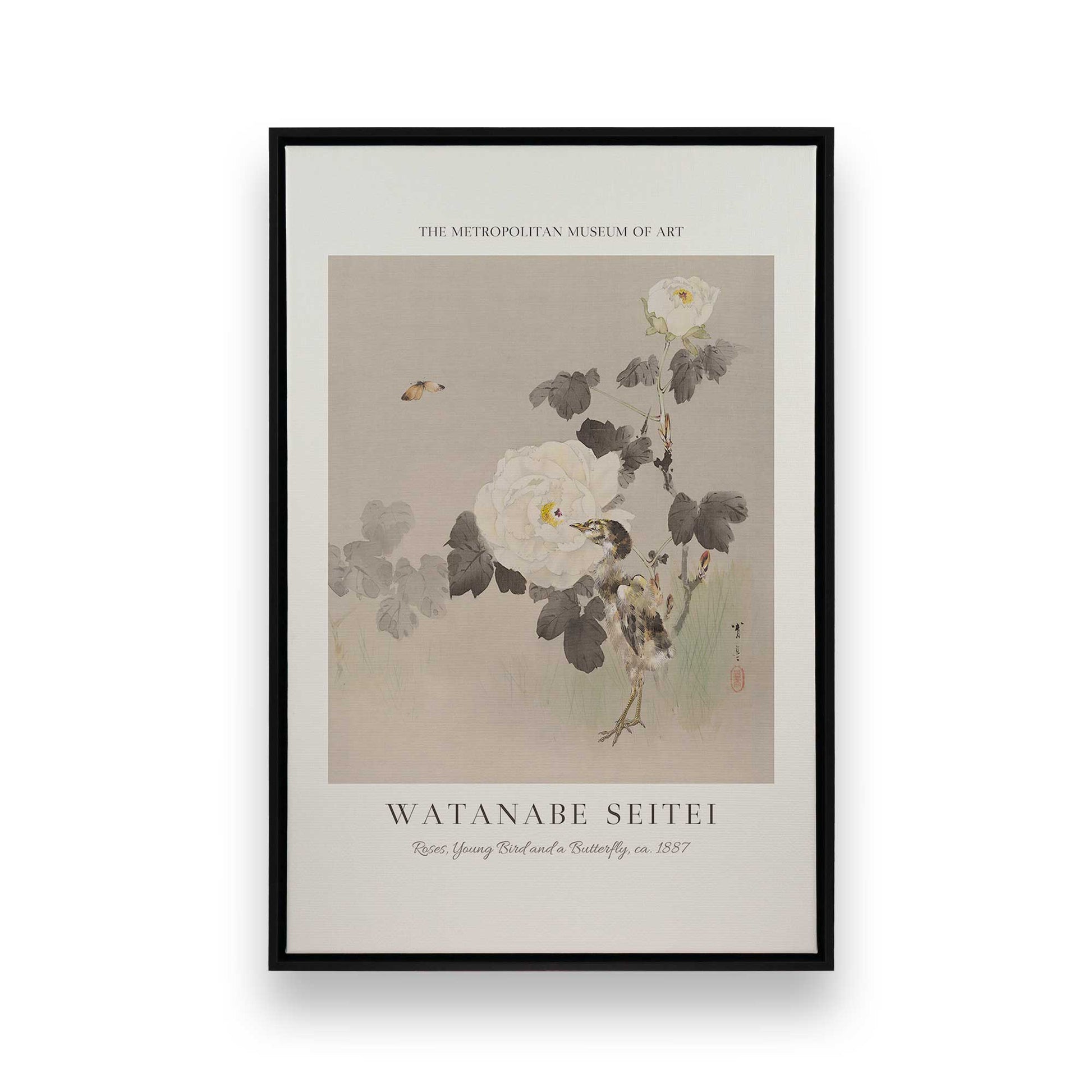[Color:Satin Black], Picture of art in a Satin Black frame