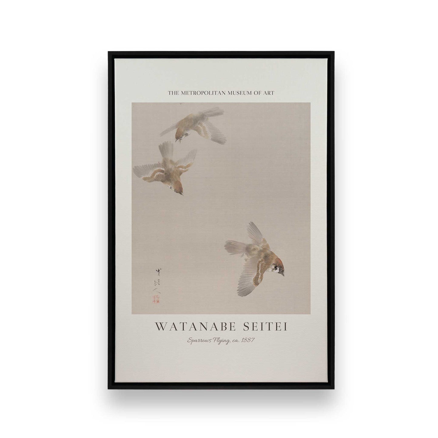 [Color:Satin Black], Picture of art in a Satin Black frame