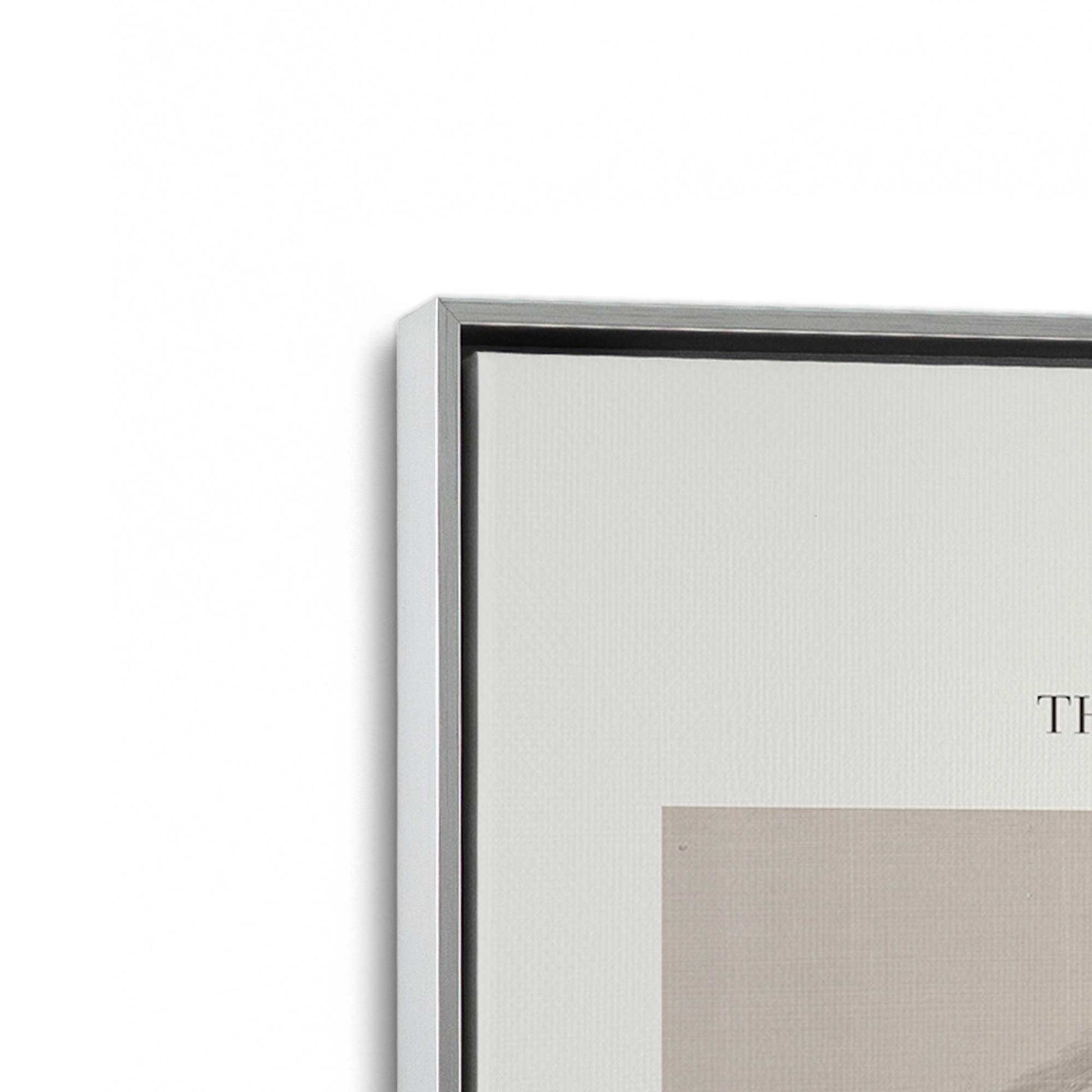 [Color:Polished Chrome], Picture of art in a Polished Chrome frame at an angle