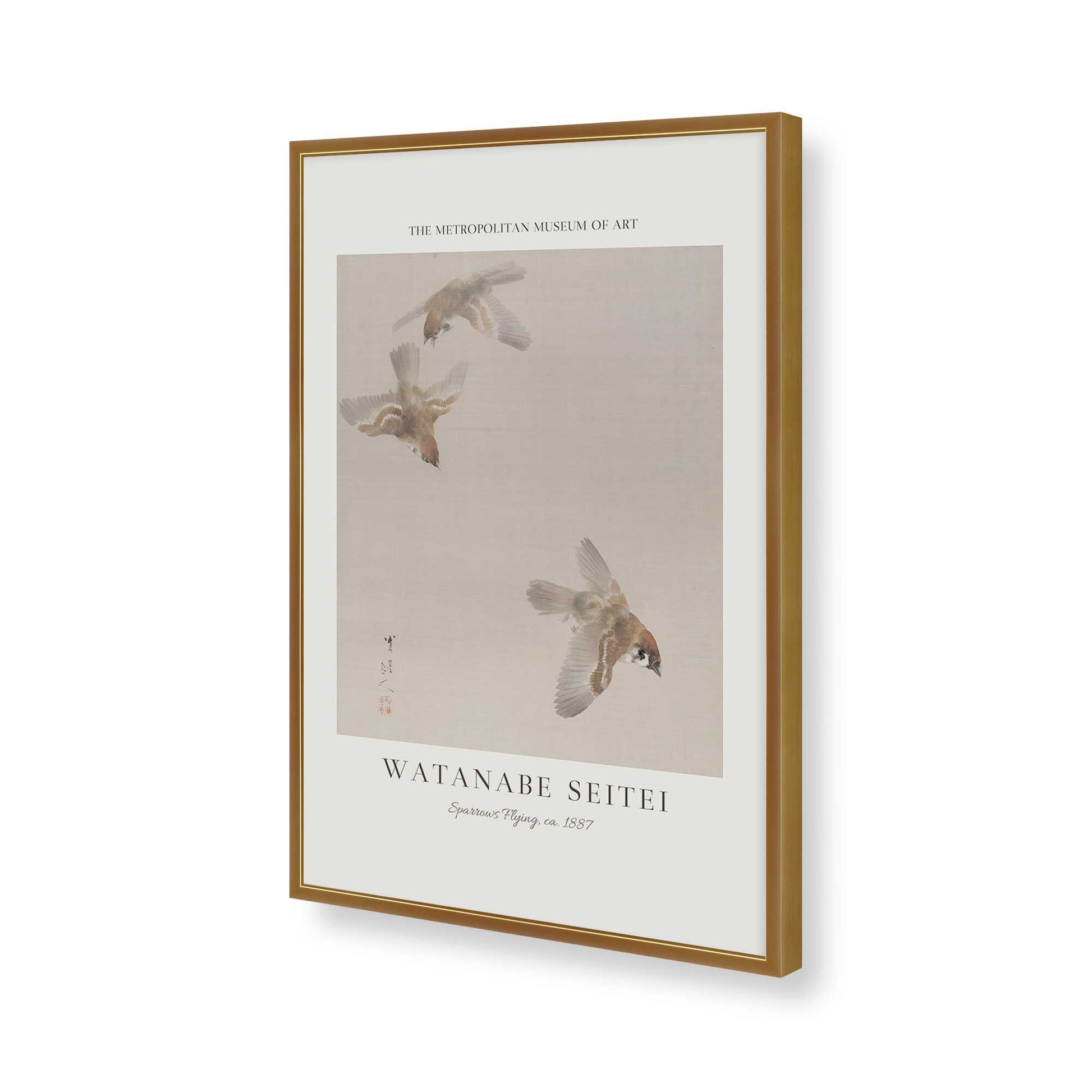 [Color:Polished Gold], Picture of art in a Polished Gold frame of the corner