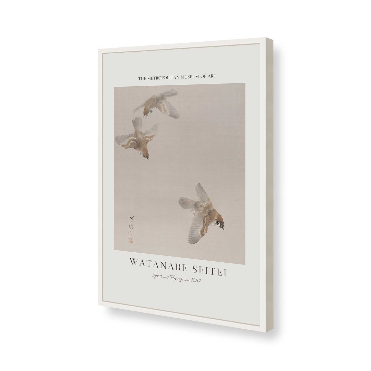 [Color:Opaque White], Picture of art in a Opaque White frame of the corner