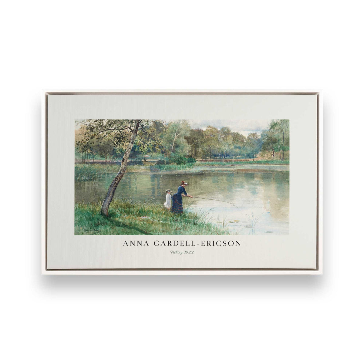 [Color:Opaque White], Picture of art in a White frame