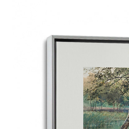 [Color:Polished Chrome], Picture of art in a Polished Chrome frame at an angle