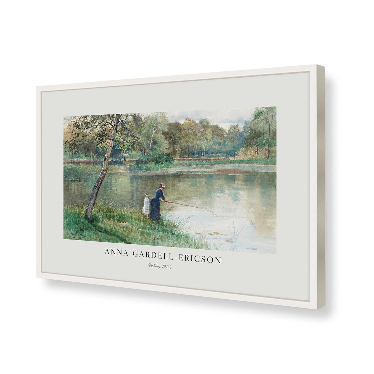 [Color:Opaque White], Picture of art in a Polished Chrome frame of the corner