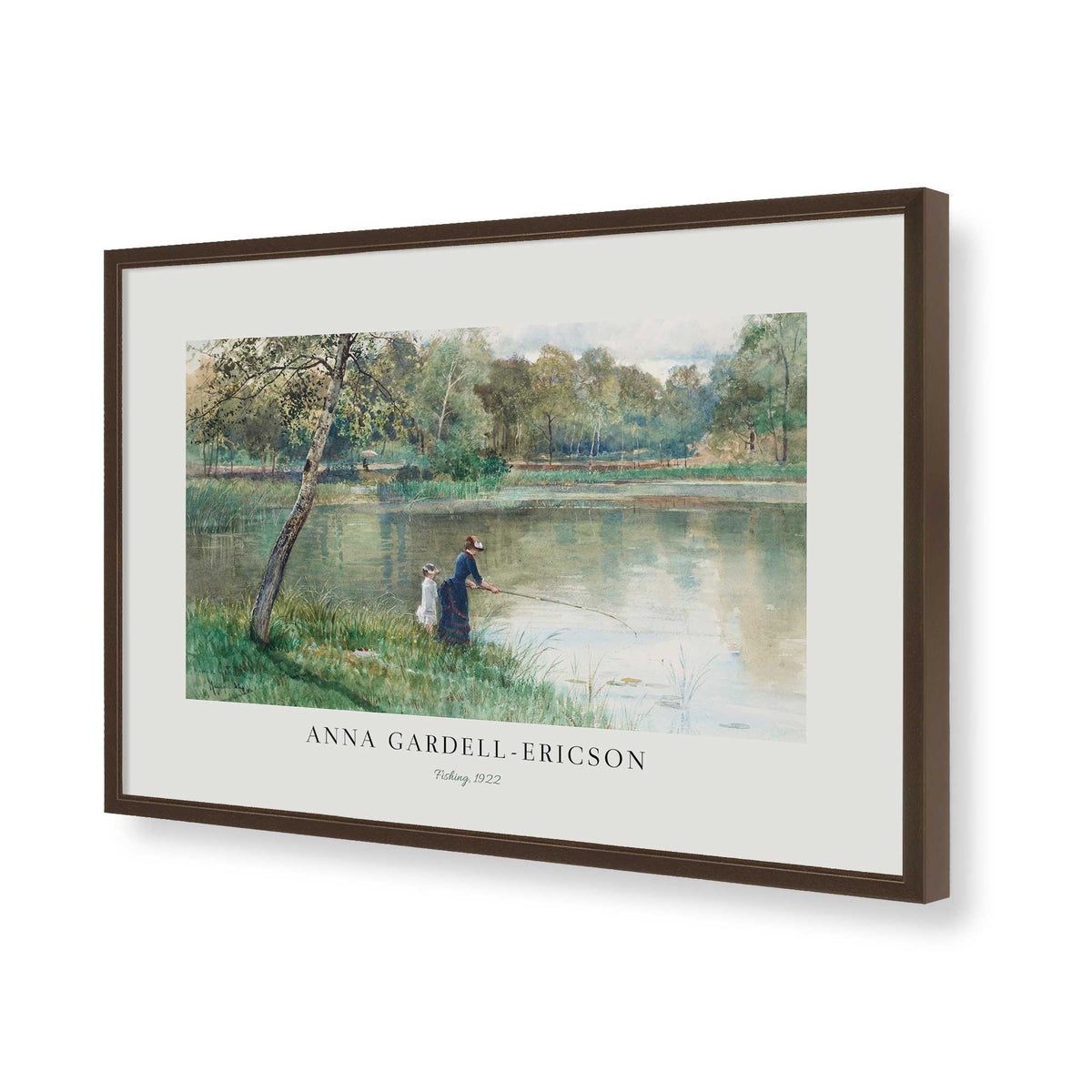 [Color:Belvinder Brown], Picture of art in a Polished Chrome frame of the corner