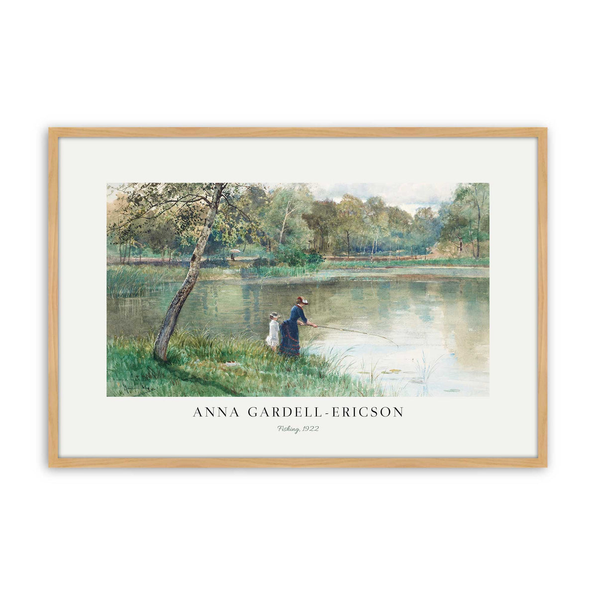 [Color:American Maple], Picture of art in a Polished Chrome frame