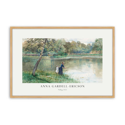 [Color:American Maple], Picture of art in a Polished Chrome frame