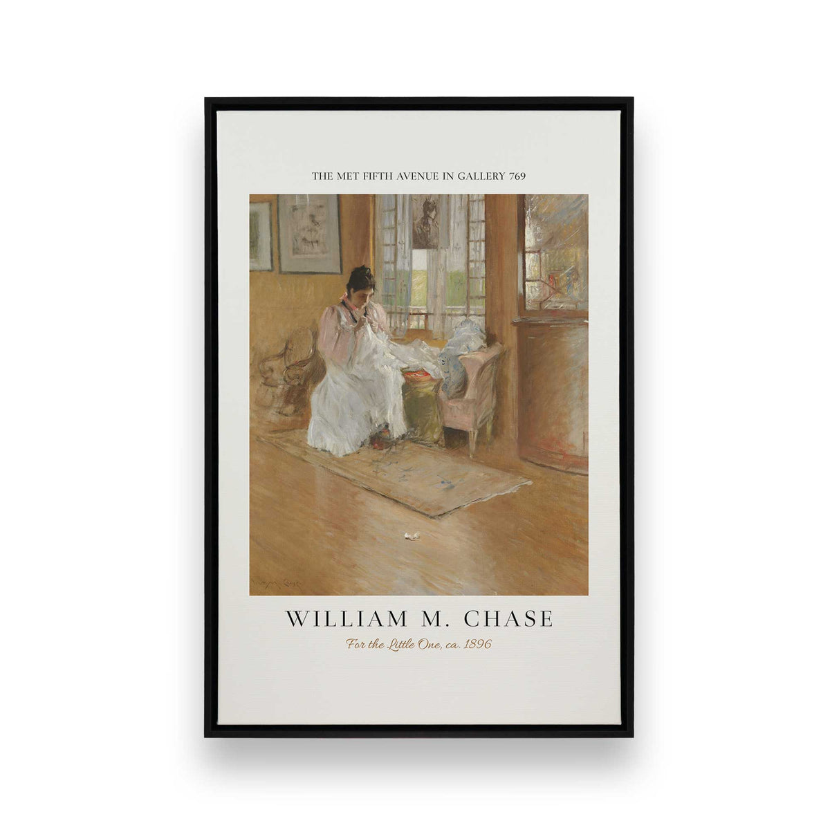 [Color:Satin Black], Picture of art in a Satin Black frame