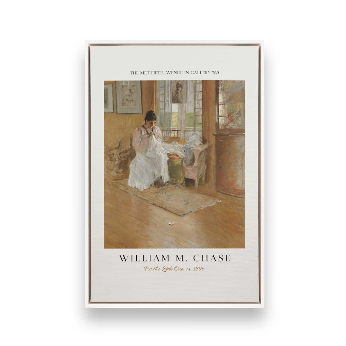 [Color:Opaque White], Picture of art in a White frame