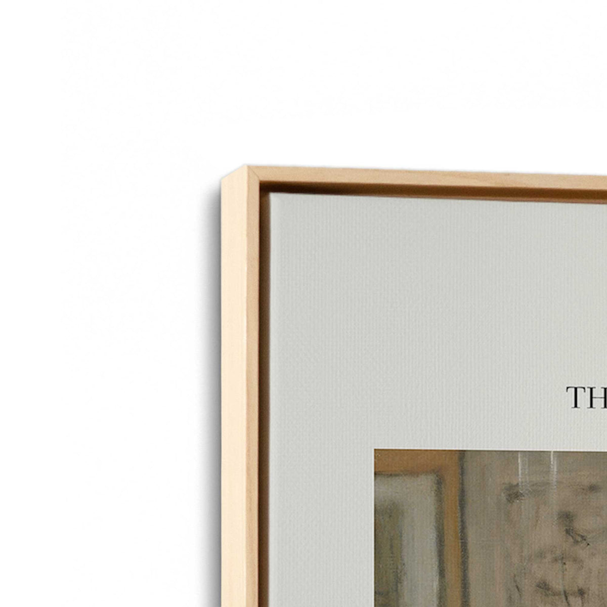 [Color:American Maple], Picture of art in a American Maple frame at an angle