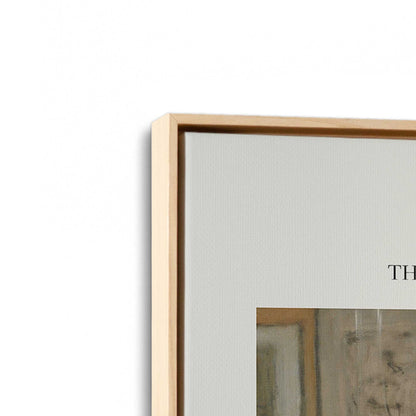 [Color:American Maple], Picture of art in a American Maple frame at an angle