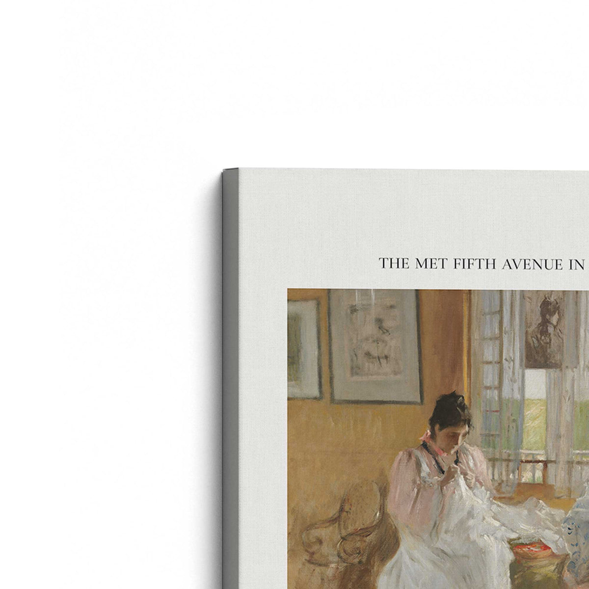[Color:Stretched Canvas], Picture of the corner of the art