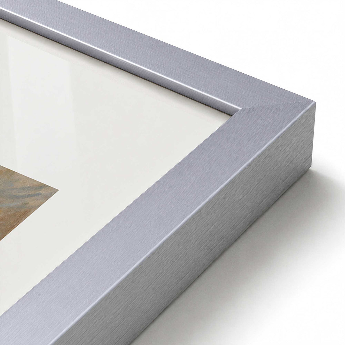 [Color:Polished Chrome], Picture of art in a Polished Chrome frame at an angle