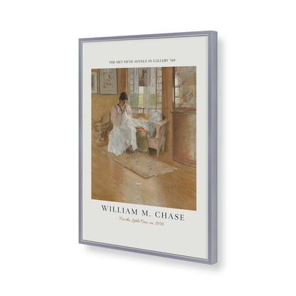 [Color:Polished Chrome], Picture of art in a Polished Chrome frame of the corner