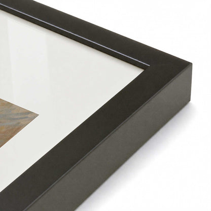 [Color:Satin Black], Picture of art in a Polished Chrome frame at an angle