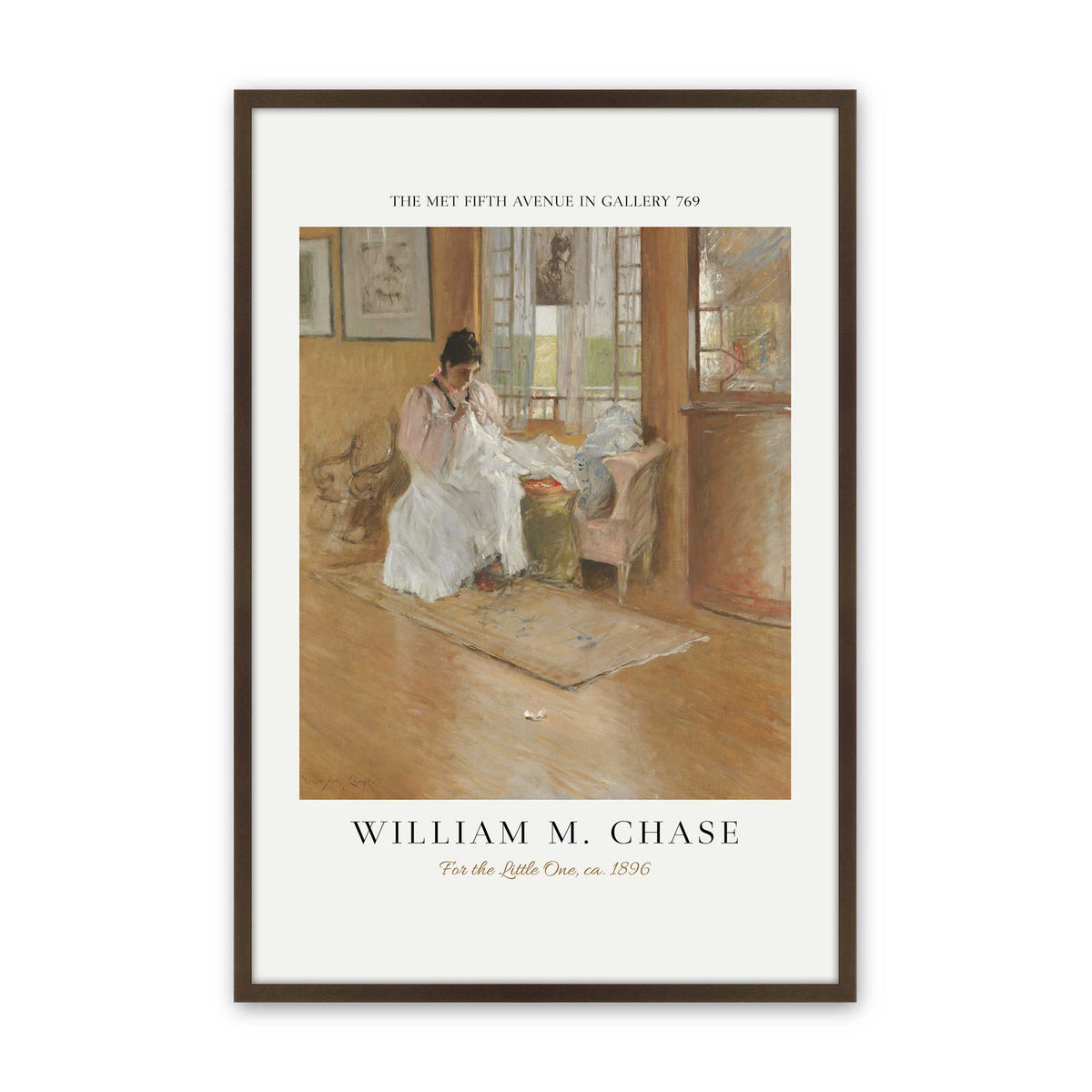 [Color:Belvinder Brown], Picture of art in a Polished Chrome frame