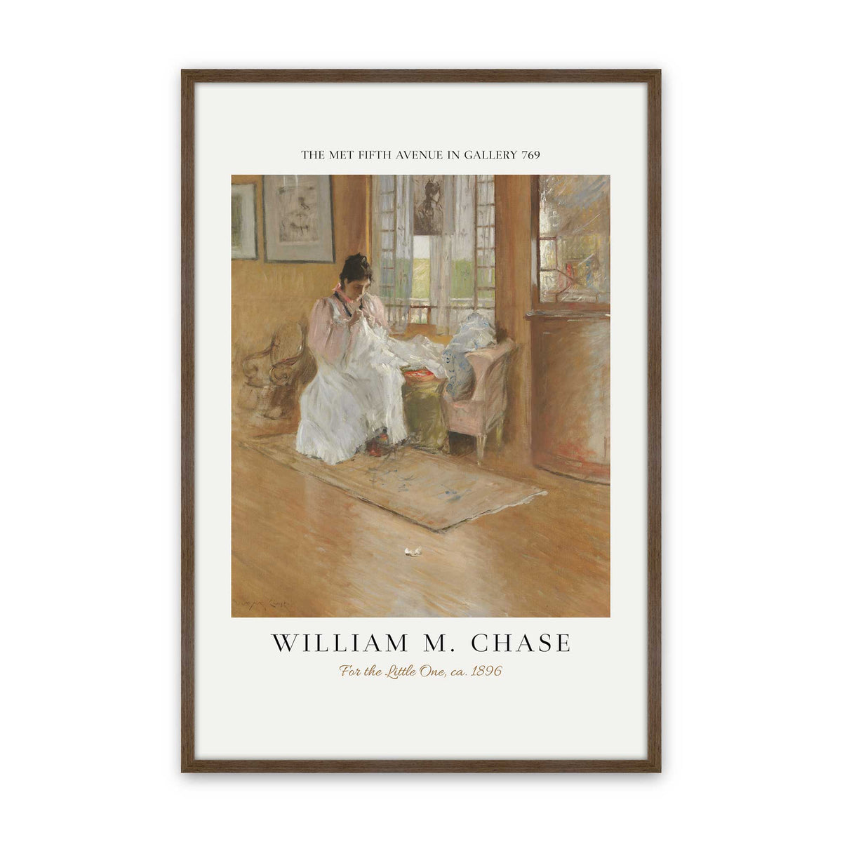 [Color:Walnut], Picture of art in a Polished Chrome frame