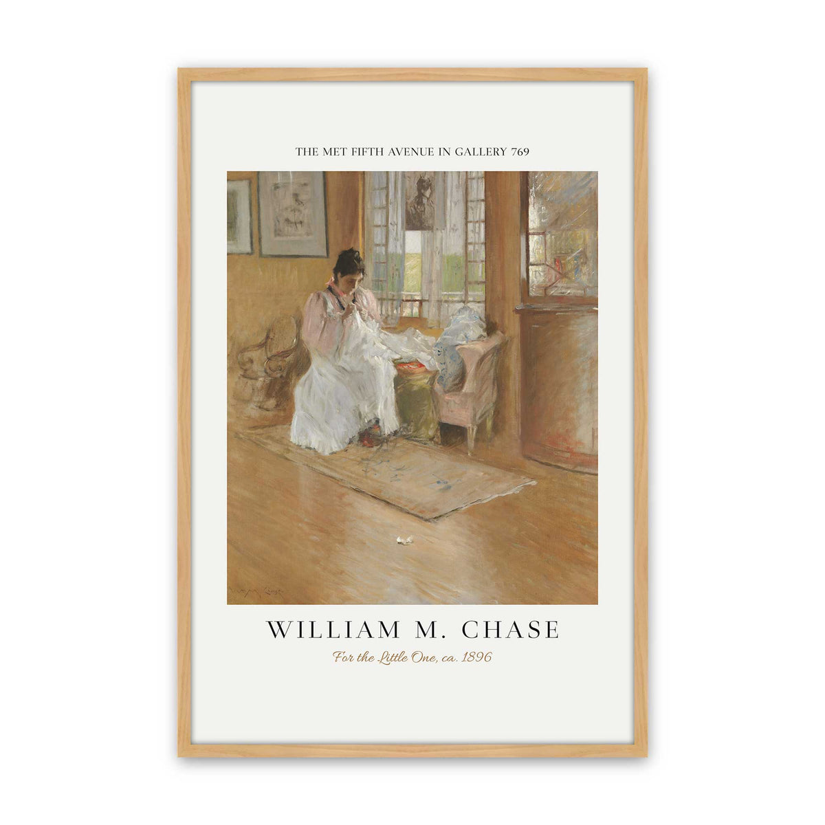 [Color:American Maple], Picture of art in a Polished Chrome frame