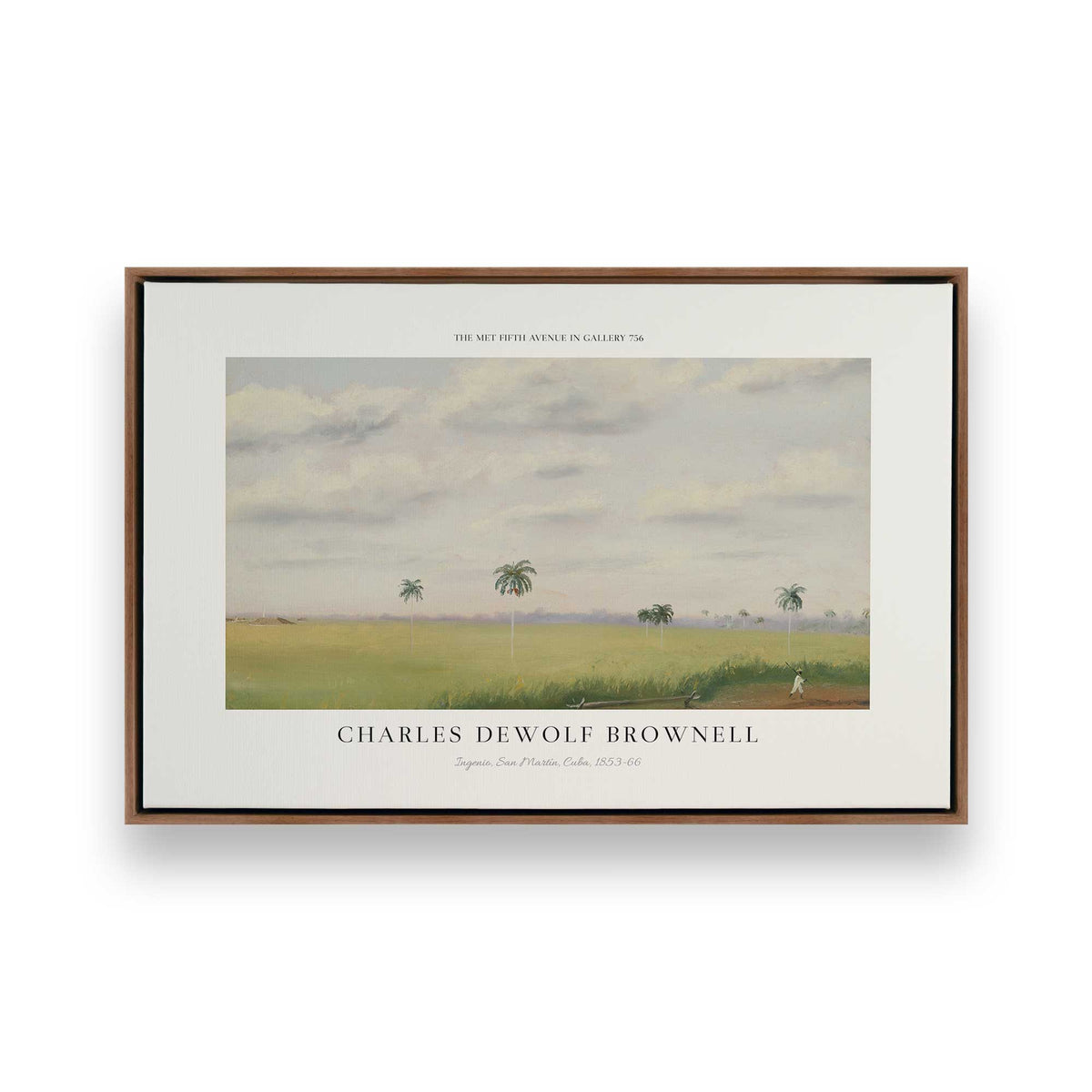 [Color:Walnut], Picture of art in a Walnut frame