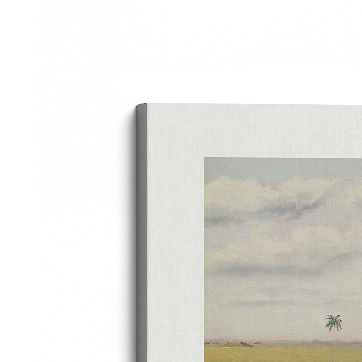 [Color:Stretched Canvas], Picture of the corner of the art