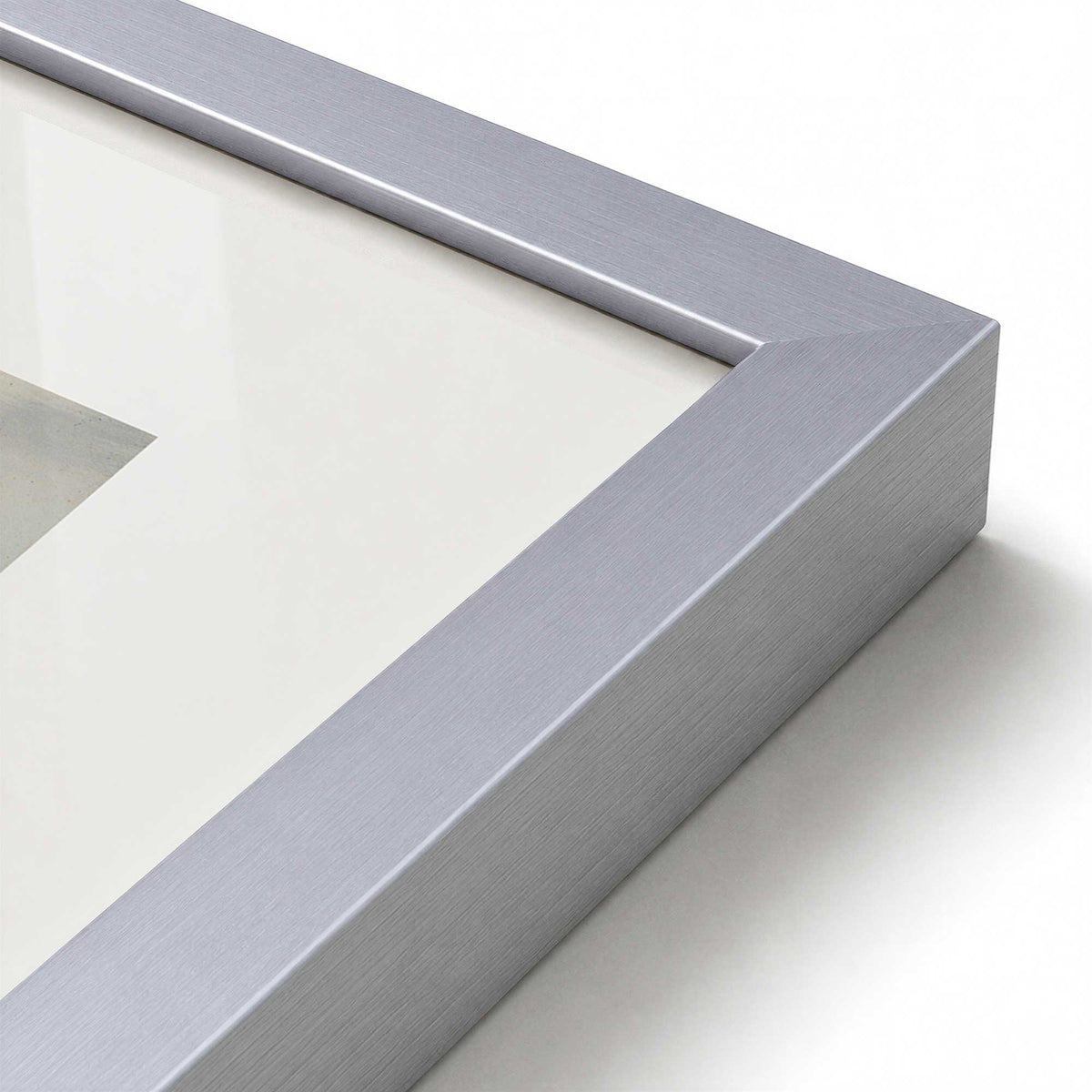 [Color:Polished Chrome], Picture of art in a Polished Chrome frame at an angle