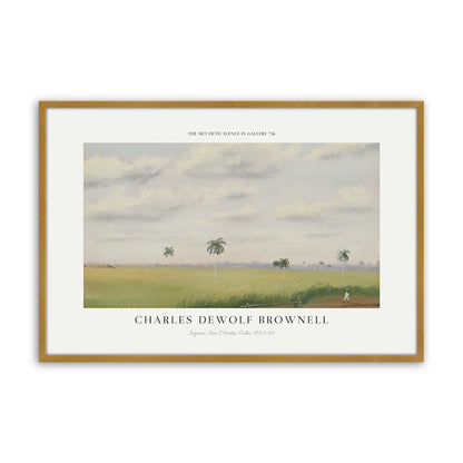 [Color:Polished Gold], Picture of art in a Polished Chrome frame