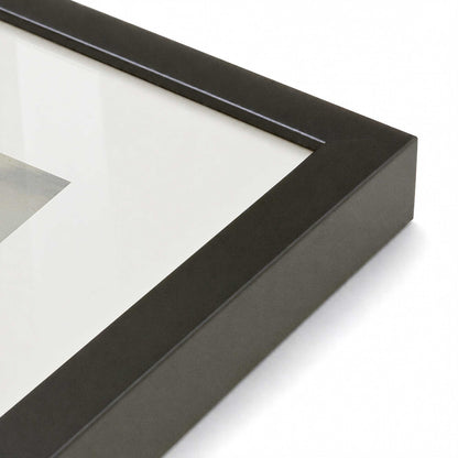 [Color:Satin Black], Picture of art in a Polished Chrome frame at an angle