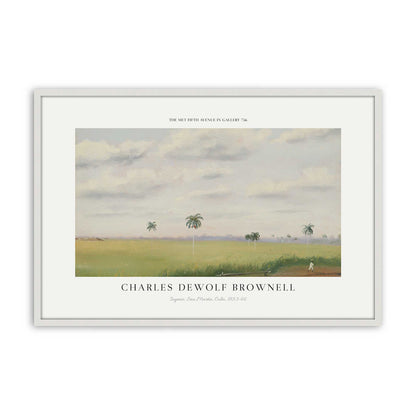 [Color:Opaque White], Picture of art in a Polished Chrome frame