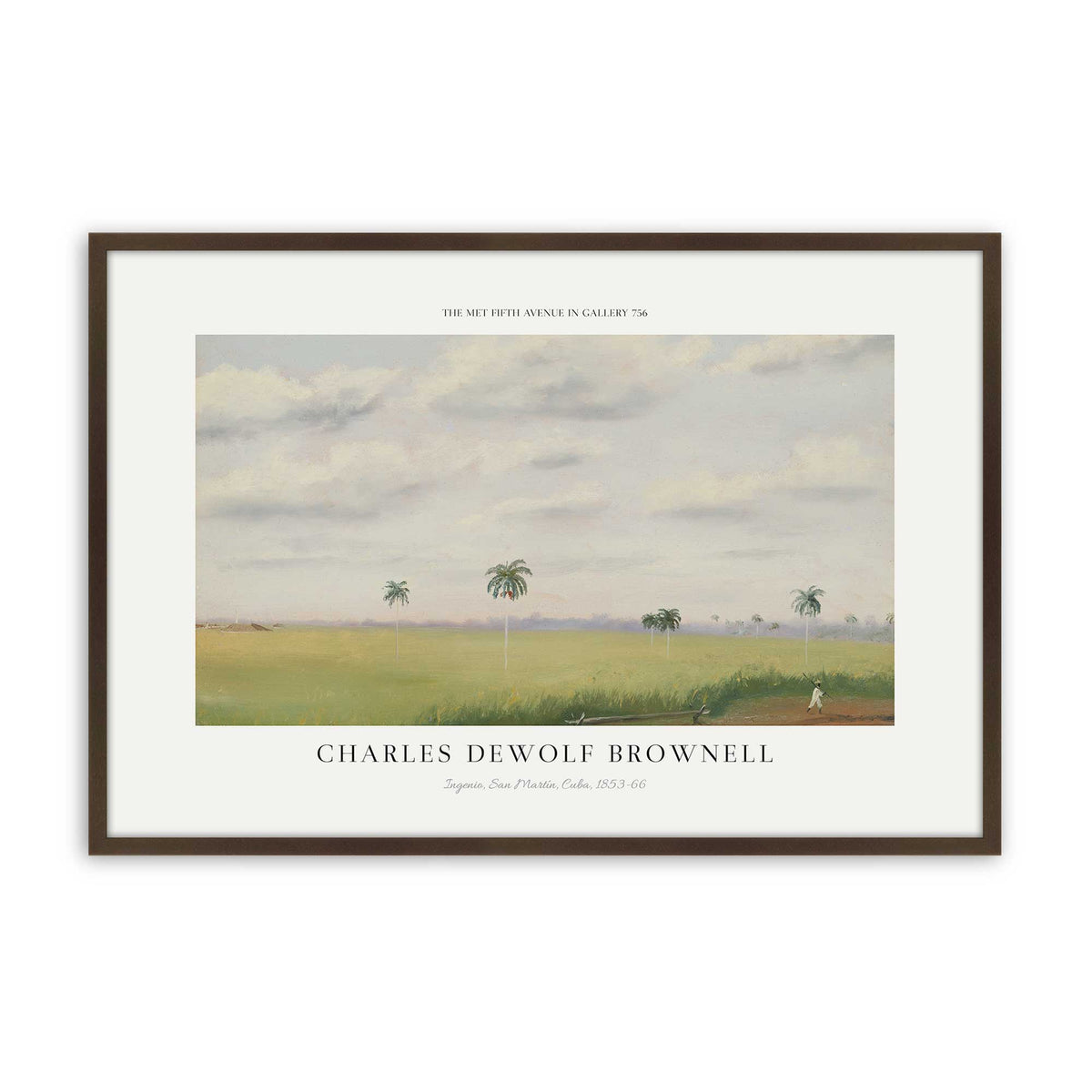 [Color:Belvinder Brown], Picture of art in a Polished Chrome frame
