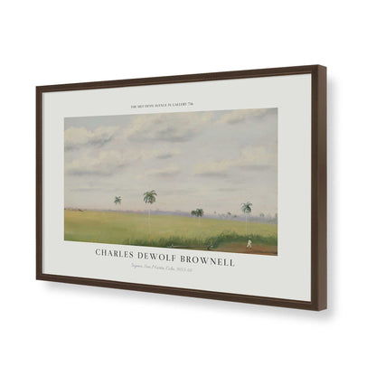[Color:Belvinder Brown], Picture of art in a Polished Chrome frame of the corner