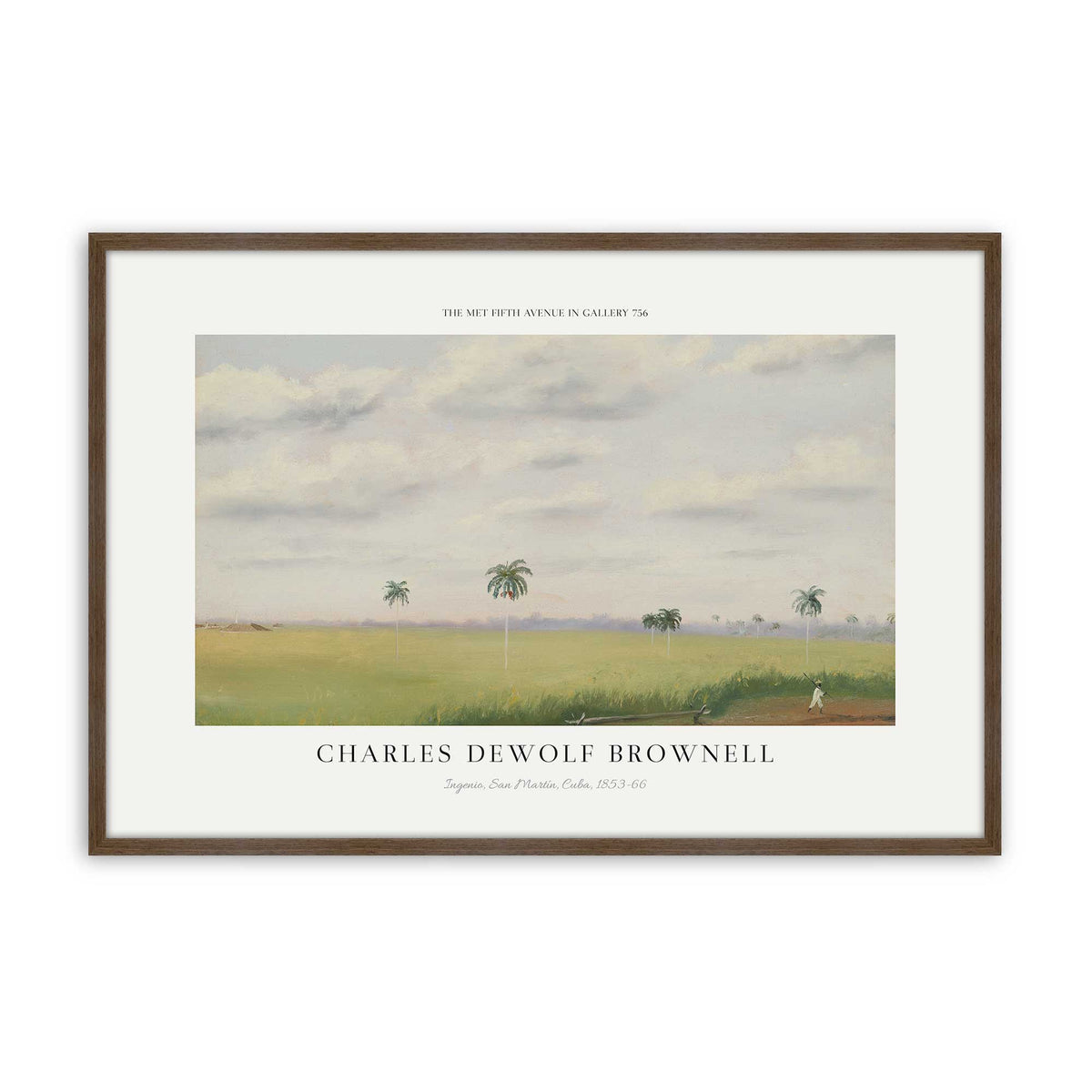 [Color:Walnut], Picture of art in a Polished Chrome frame