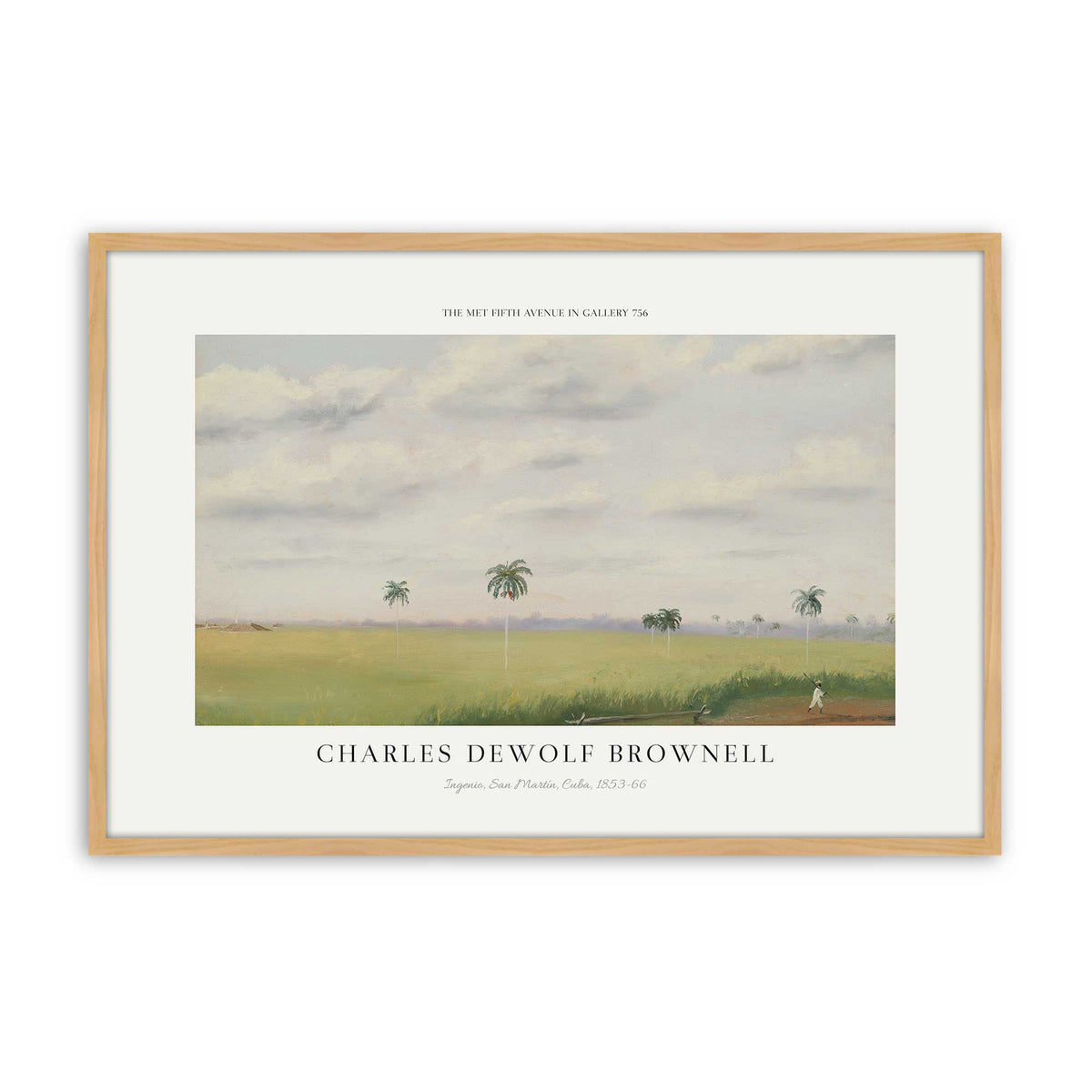 [Color:American Maple], Picture of art in a Polished Chrome frame