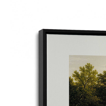 [Color:Satin Black], Picture of art in a Satin Black frame at an angle